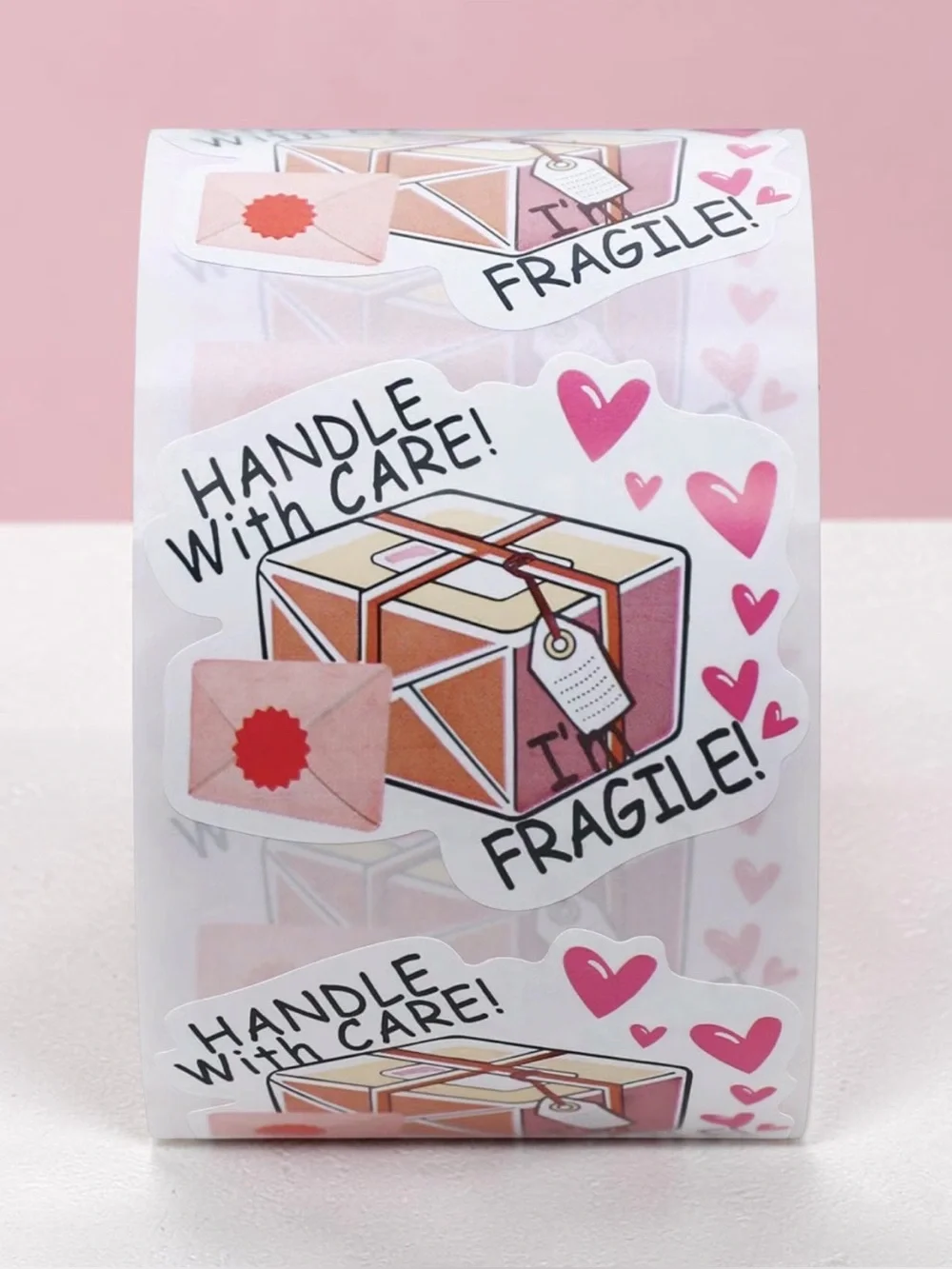 Handle With Care Fragile Stickers - Set of 50